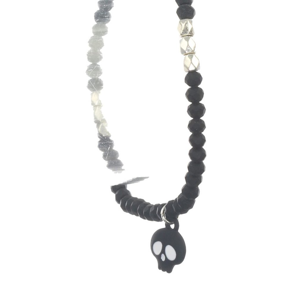 Black Skull Stretch Bracelet in time for Halloween